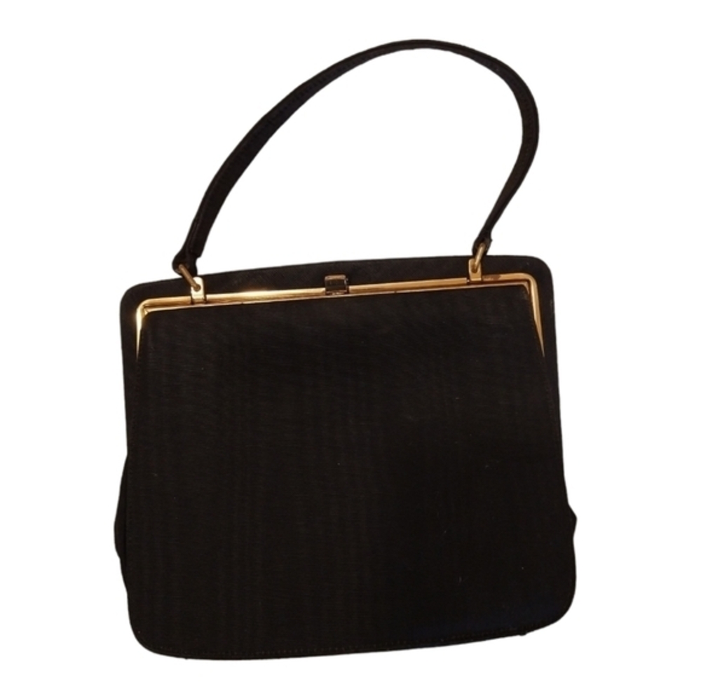 Nicholas Reich Retro Vintage 50s Black  Handbag Purse
